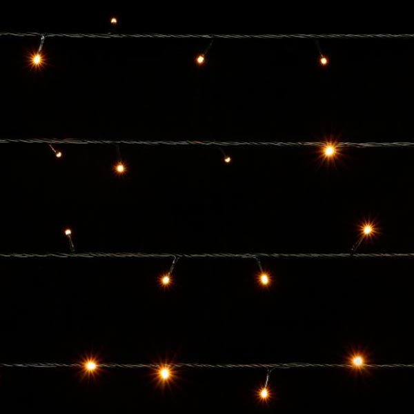 Гирлянда линейная LED 100 ламп 10 м тепло-белая