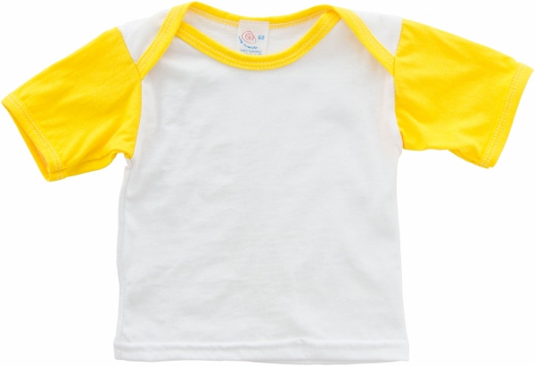 Футболка унісекс Моя планета Ф101 р.80 білий із жовтим 