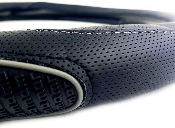 Чохол на кермо MOMO SWC014BG чорний із сірим