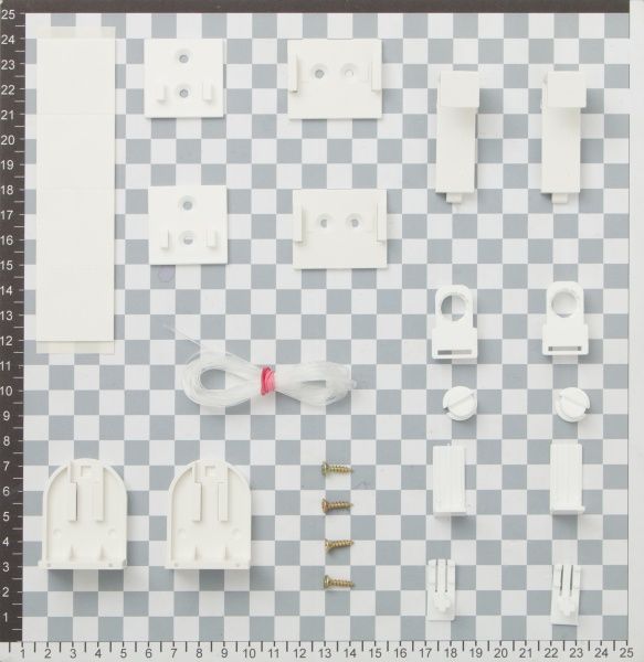 Ролета мини Delfa Премиум Металлик Принт Блейд 43x170 см кремовая 