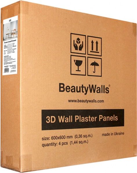 3D-панель гипсовая Beauty Walls ICE 1.44 кв.м 