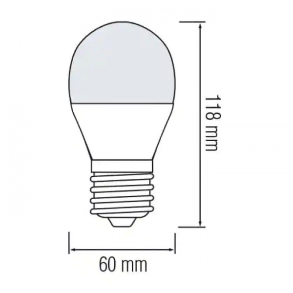 Лампа світлодіодна HOROZ ELECTRIC 12 Вт A60 матова E27 175 В 3000 К 001-006-0012-023 