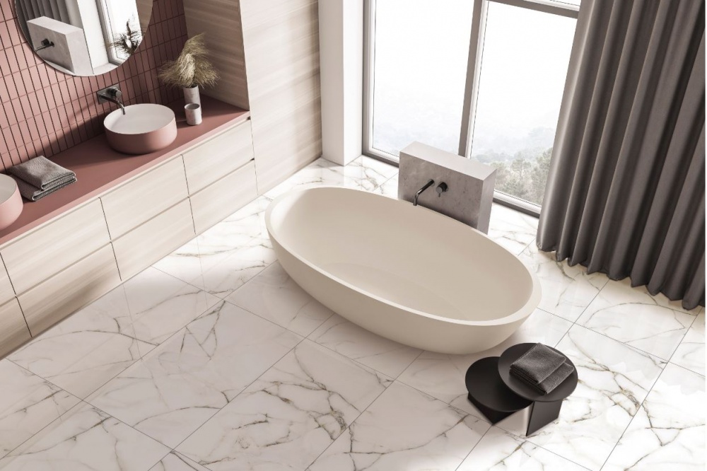 Плитка Cerossa Ceramica BOLD ONYX WHITE polished 60х60 см