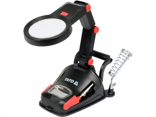 Лупа со штативом YATO YT-73861