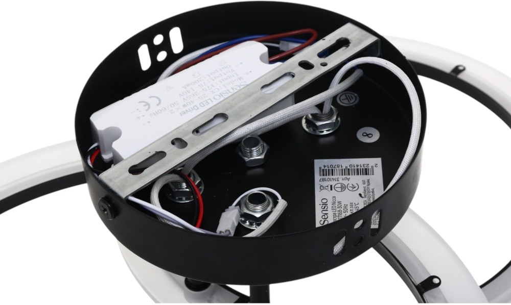Люстра потолочная Sensio Nicca 30 Вт черный LS-2716B-30W