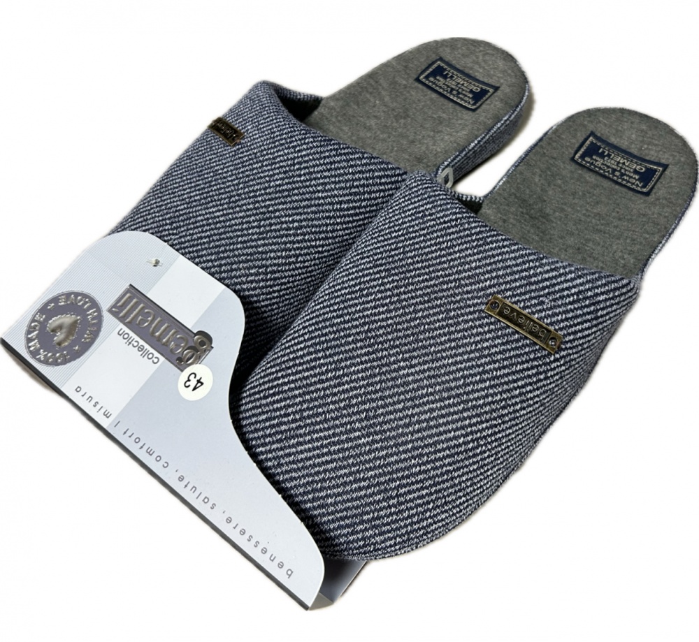 Капці домашні Gemelli Маршал р.43 блакитний