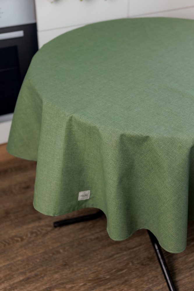 Скатертина Ботаніка Ø 160 см зелена La Nuit