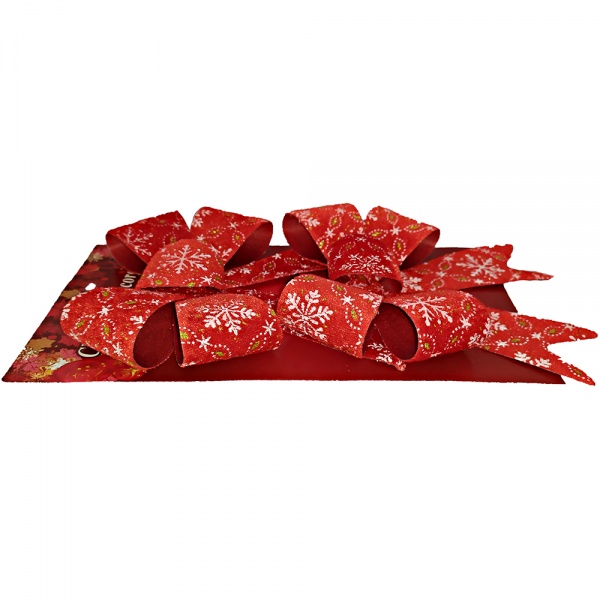 Бант 2 шт. с глиттером и рисунком Happycom International