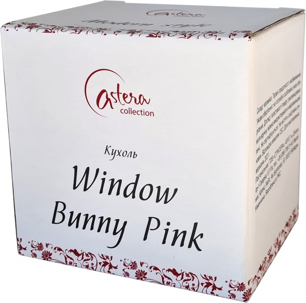 Чашка Window Teddy Bunny Pink 330 мл A0520-JZ20S18P Astera