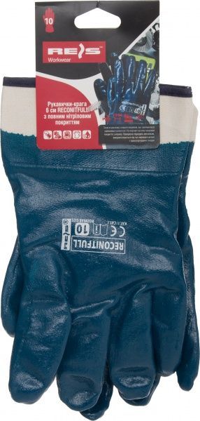 Перчатки Reis с покрытием нитрил XL (10) RECONITFULL 10