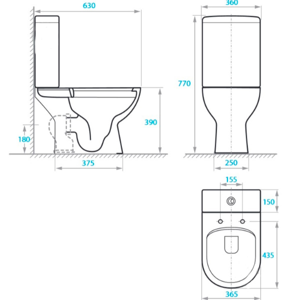 Унитаз-компакт Koller Pool Neon Pro Rimless сиденье SoftClose