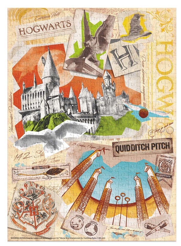 Пазл DoDo Hard-M Harry Potter. Школа Хогвартс и поле для квидича, 450 элементов 200503