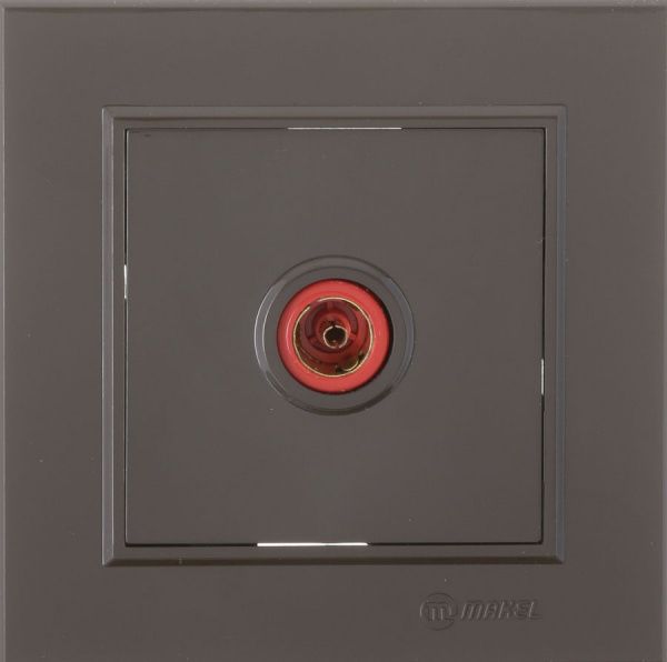 Розетка TV Makel Karea коричневий