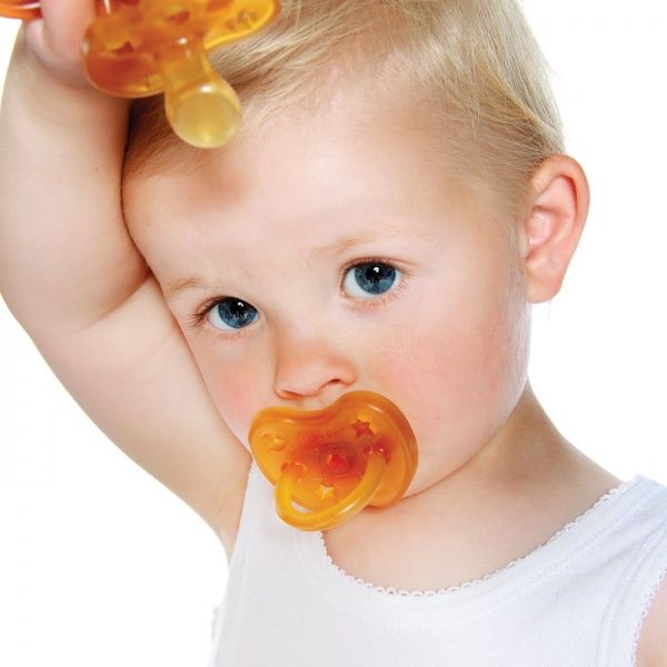 Соска-пустышка Hevea star&Moon 3-36 месяцев