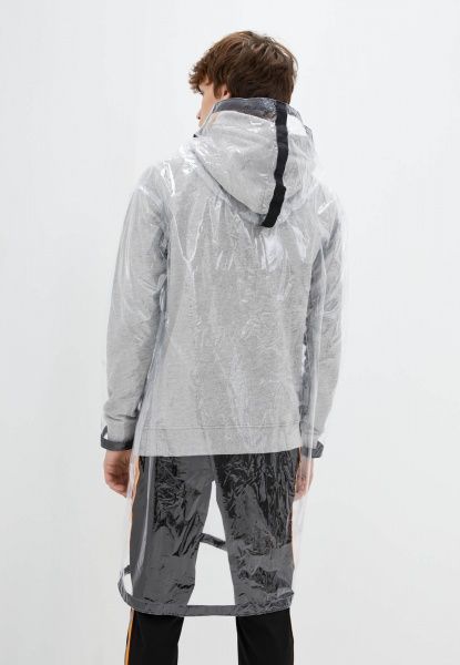 Плащ-дощовик Drydope з чорною стрічкою чоловічий р. M прозорий