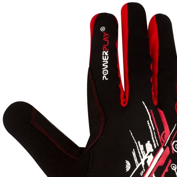 Варежки PowerPlay PP_6607_L_Red/Black р. L черный