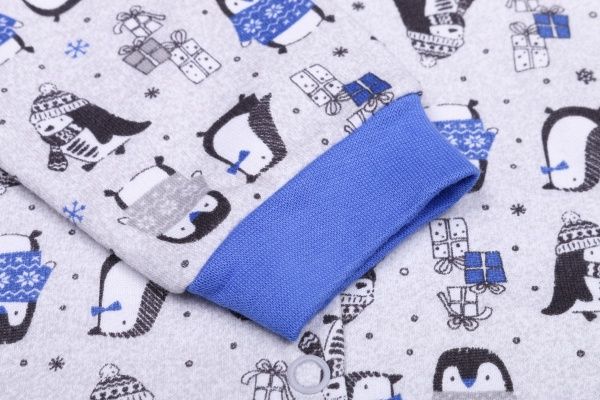 Боді дитяче для хлопчика Baby Veres Penguins р.80 блакитний 