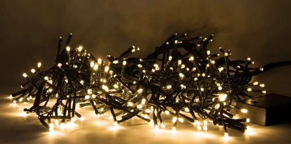 Электрогирлянда линейная Девилон белая встроенный светодиод (LED) 384 ламп 2,7 м 