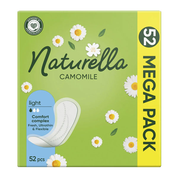 Прокладки ежедневные Naturella Camomile Light 52 шт.