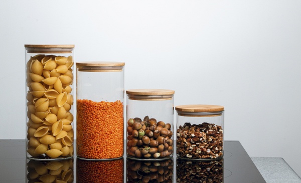 Емкость стеклянная с деревянной крышкой VT-7105 500 мл Vittora