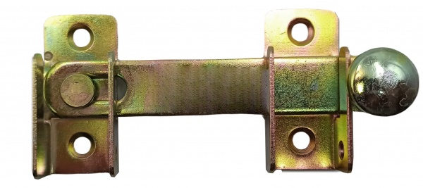 Засов накладной 120х20 мм (WOG120) Domax желтый