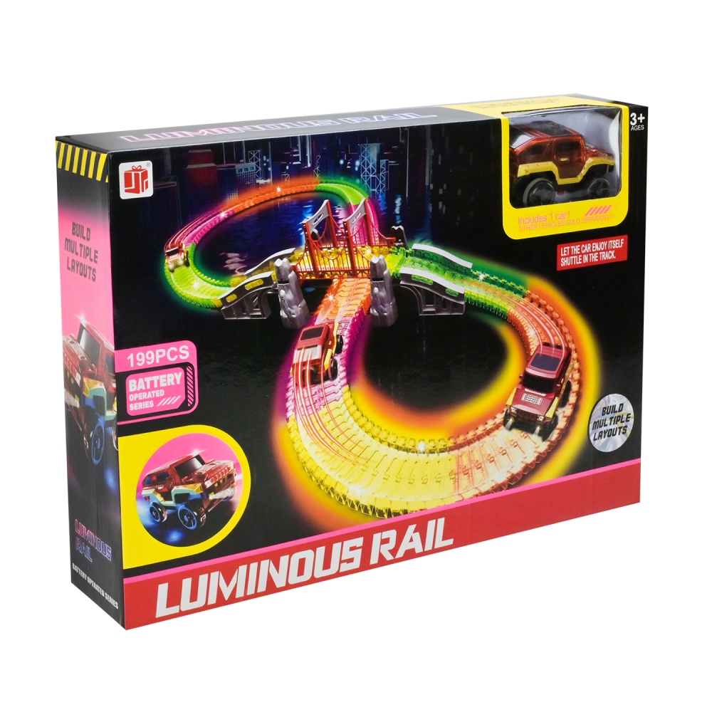 Гоночный трек с машинкой (светится в темноте) 888-133