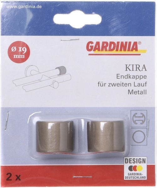 Наконечник Gardinia Kira Заглушка d19 мм капучино 2 шт. 