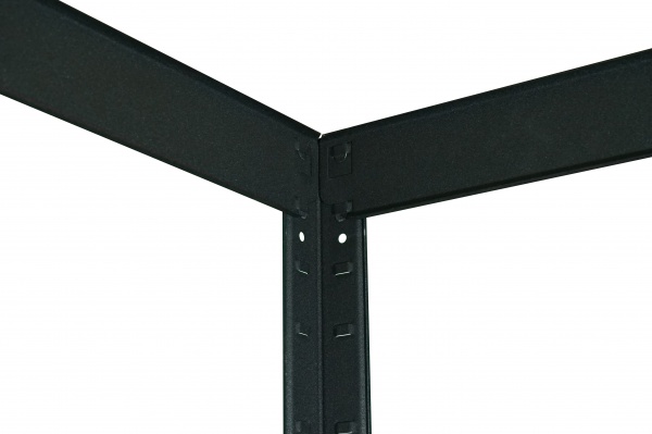 Стелаж металевий фарбований Меткас Бюджет антрацит 2000x1000x500 мм ДСП полиця 5 шт. фарба 