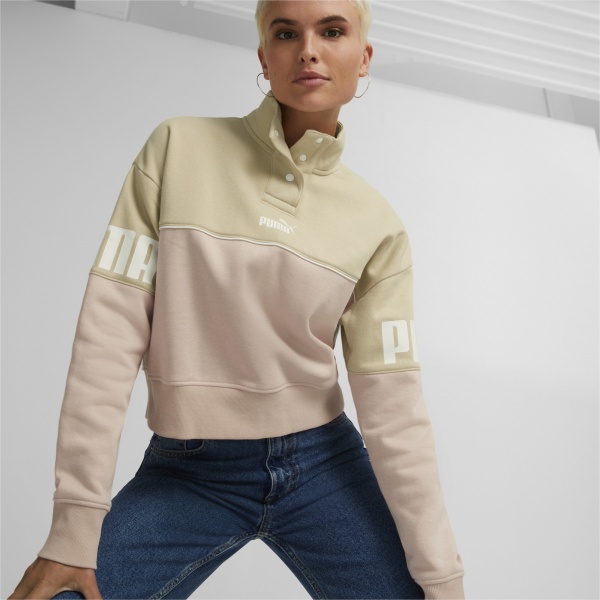 Джемпер Puma POWER COLORBLOCK HALF-PLACKET CREW FL 84995167 р. L бежевий