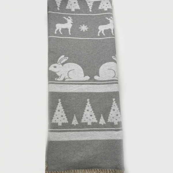 Плед Лісові Мотиви 140x200 см сірий SoundSleep