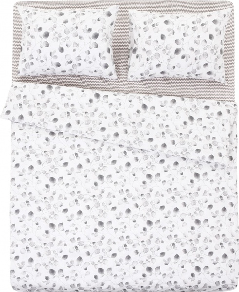 Комплект постільної білизни Бруно 1,5 білий La Nuit (без простирадла) 