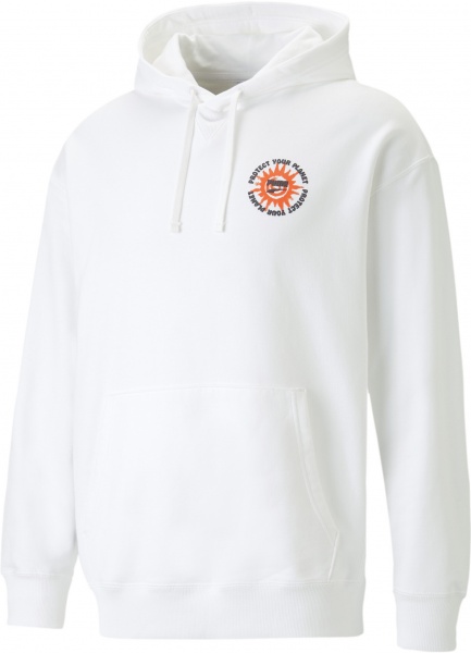 Джемпер Puma DOWNTOWN GRAPHIC HOODIE 53918202 р. XL білий