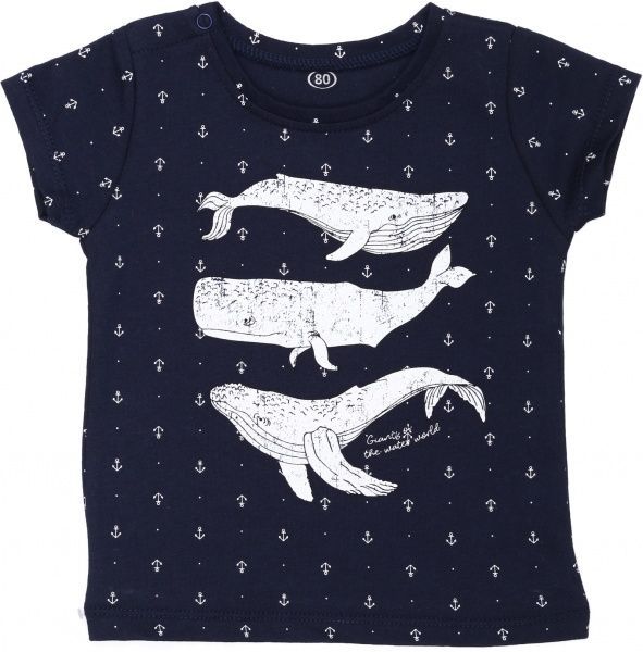 Футболка Фламінго Якоря р.74 темно-синій 622-125-9 