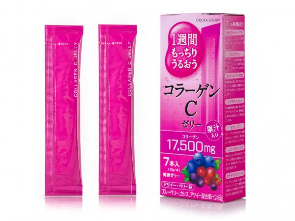 Добавка диетическая EARTH Японский питьевой коллаген в форме желе со вкусом лесных ягод 70 г 7 шт. 