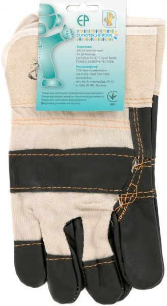 Рукавички Eurotechnique комбиновані з покриттям шкіра XL (10) 270
