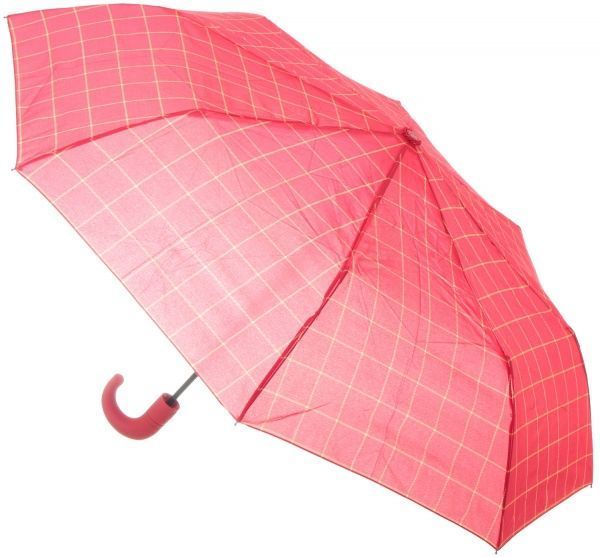 Парасолька Візерунок прямокутний, складна, автомат червоний 