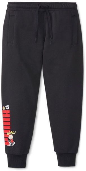 Штани Puma x PEANUTS Sweatpants 58936701 р. 110 чорний
