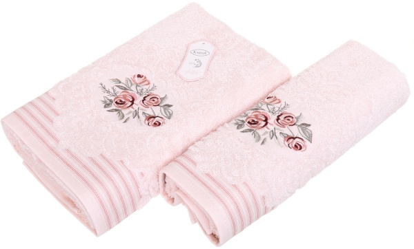 Набір рушників Stella 2 шт. абрикосовий Karna 