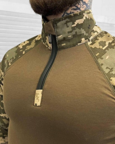 Рубашка LOGOS Убакс тактическая с длинным рукавом р.2XL пиксель