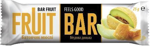 Батончик Fruit Bar мюсли co вкусом дыни 25 г 