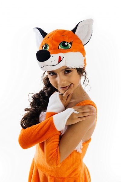 Костюм карнавальний КАРНАВАЛІЯ Лисичка з вишивкою р.116-122 помаранчевий 