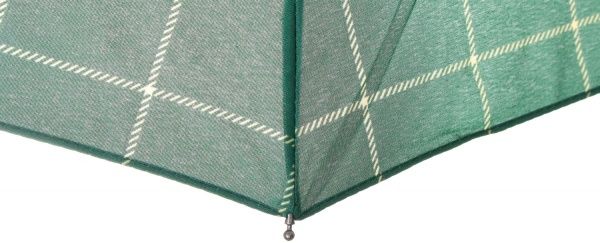 Зонт Узор прямоугольный, складной, автомат зеленый 