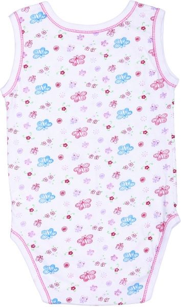 Боди для девочки Фламинго 48 160-127 р.80 белый с рисунком 