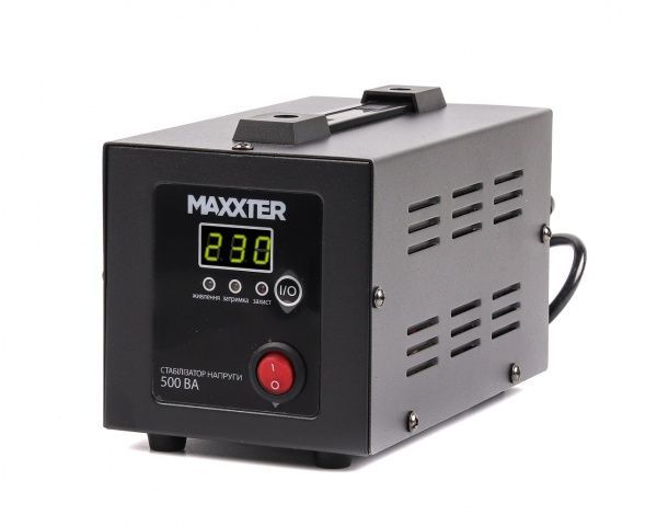 Стабілізатор напруги Maxxter 230 В, 500 ВА MX-AVR-E500-01