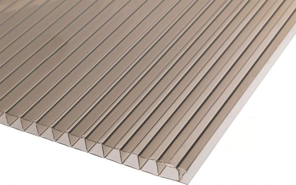 Поликарбонат сотовый Solidprof СПК UV Титан Х 8 мм 1050 x 3000 мм бронзовый