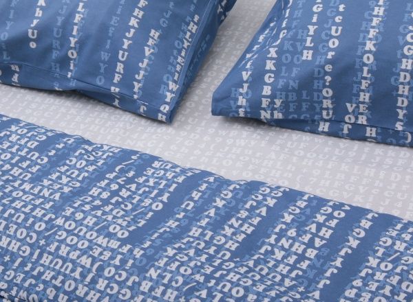 Комплект постельного белья Code 2 синий с серым UP! (Underprice) 