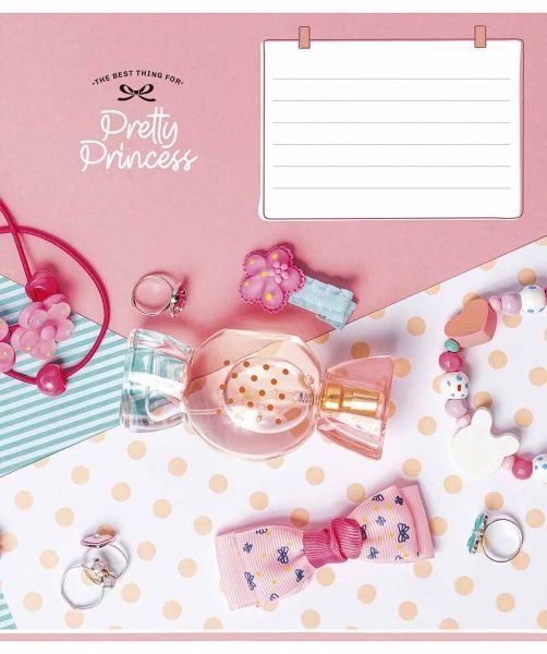 Тетрадь школьная Pretty Princess B5 12 листов в линию Школярик