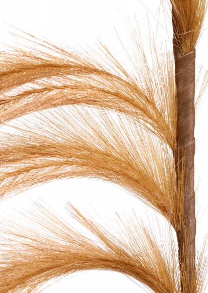 Рослина декоративна гілка з пір'ям коричнева 130 см