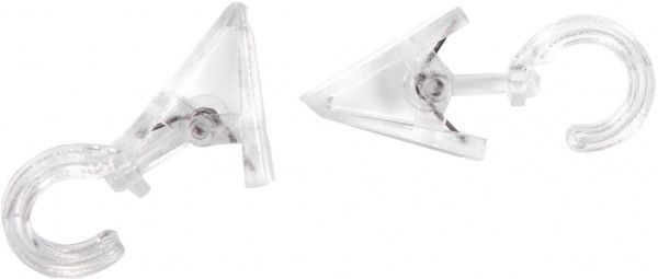 Прищіпка Gardinia набірний d28 мм прозорий 6 шт. 