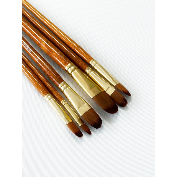 Набір професійних пензликів нейлонових 6 шт. BR650 Brushme